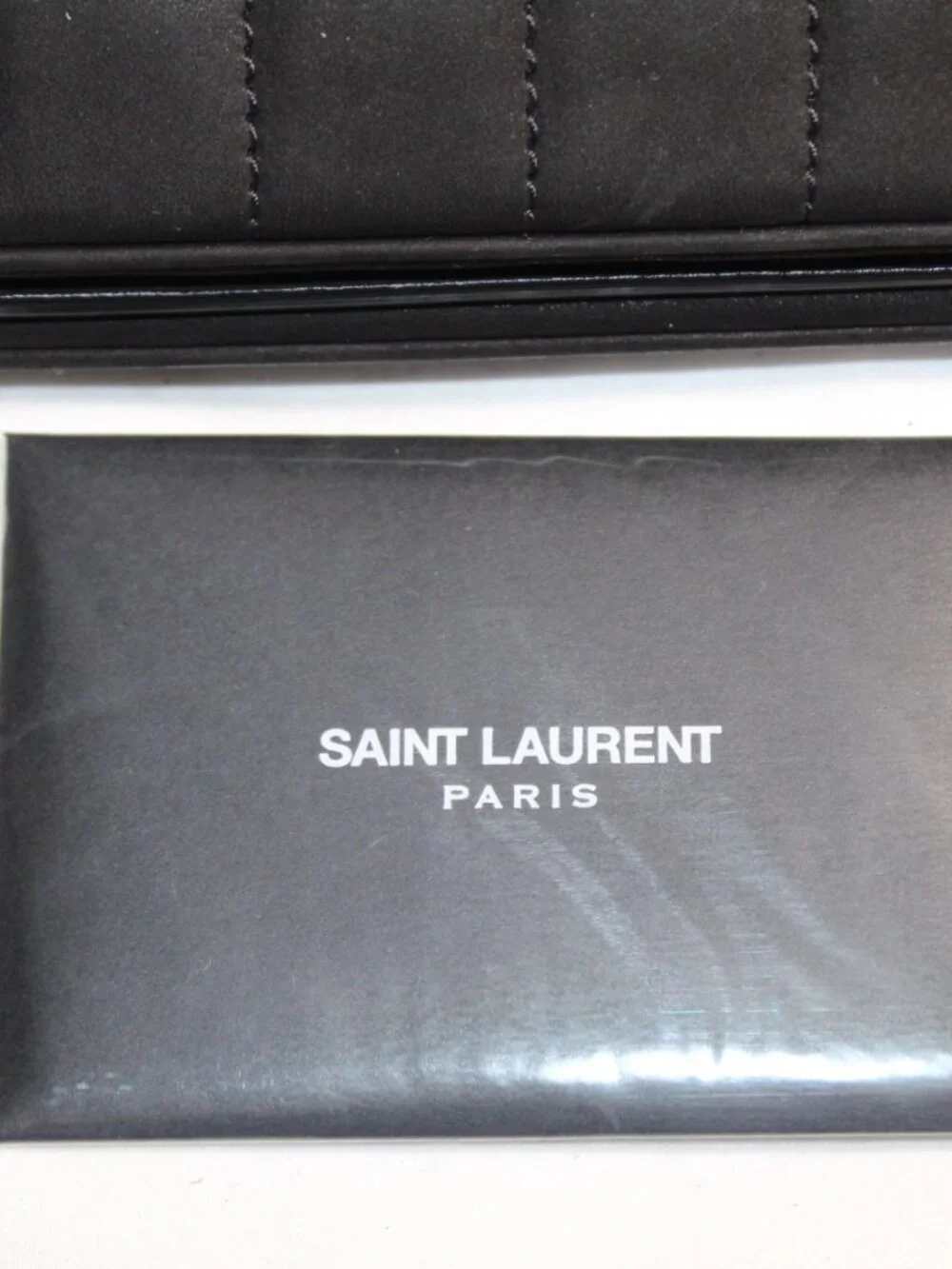 NEW Saint Laurent YSL Black Le Maillon Satchel Shoulder Bag Suede Leather